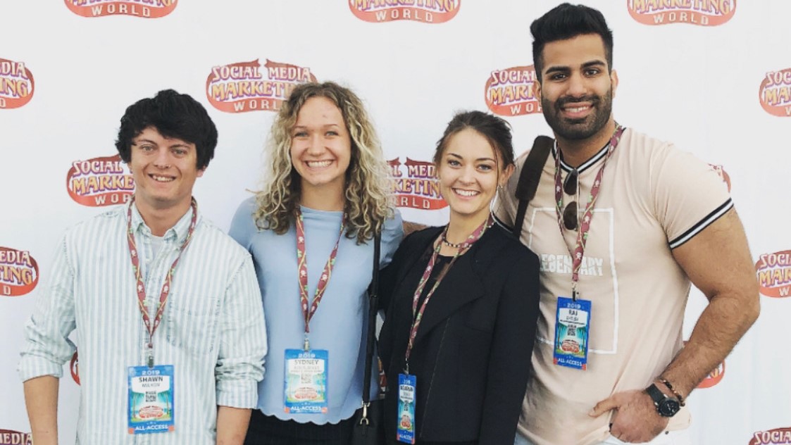 group of students at a national conference